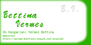 bettina vermes business card